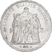 Moneta, Francja, Hercule, 5 Francs, 1875, Paris, AU(55-58), Srebro, KM:820.1