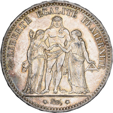 Frankreich, 5 Francs, Hercule, 1876, Paris, Silber, SS+, Gadoury:745a, KM:820.1
