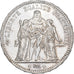 Francja, 5 Francs, Hercule, 1876, Paris, Srebro, AU(55-58), Gadoury:745a
