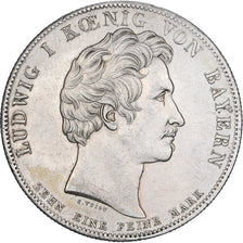 Deutsch Staaten, BAVARIA, Ludwig I, Thaler, 1836, Munich, Silber, SS+, KM:786
