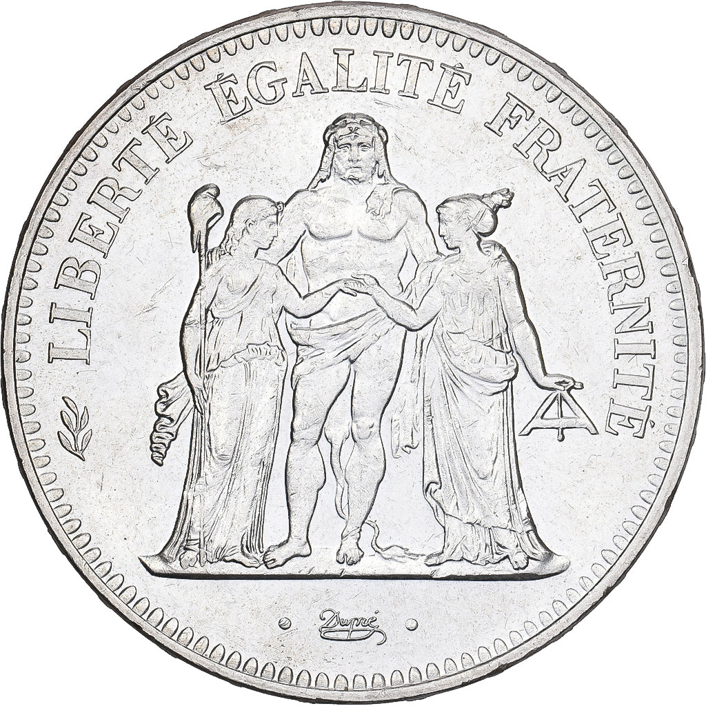 Francia, 50 Francs, Hercule, 1974, Hybrid issue, Argento, SPL-, Gadoury:882a