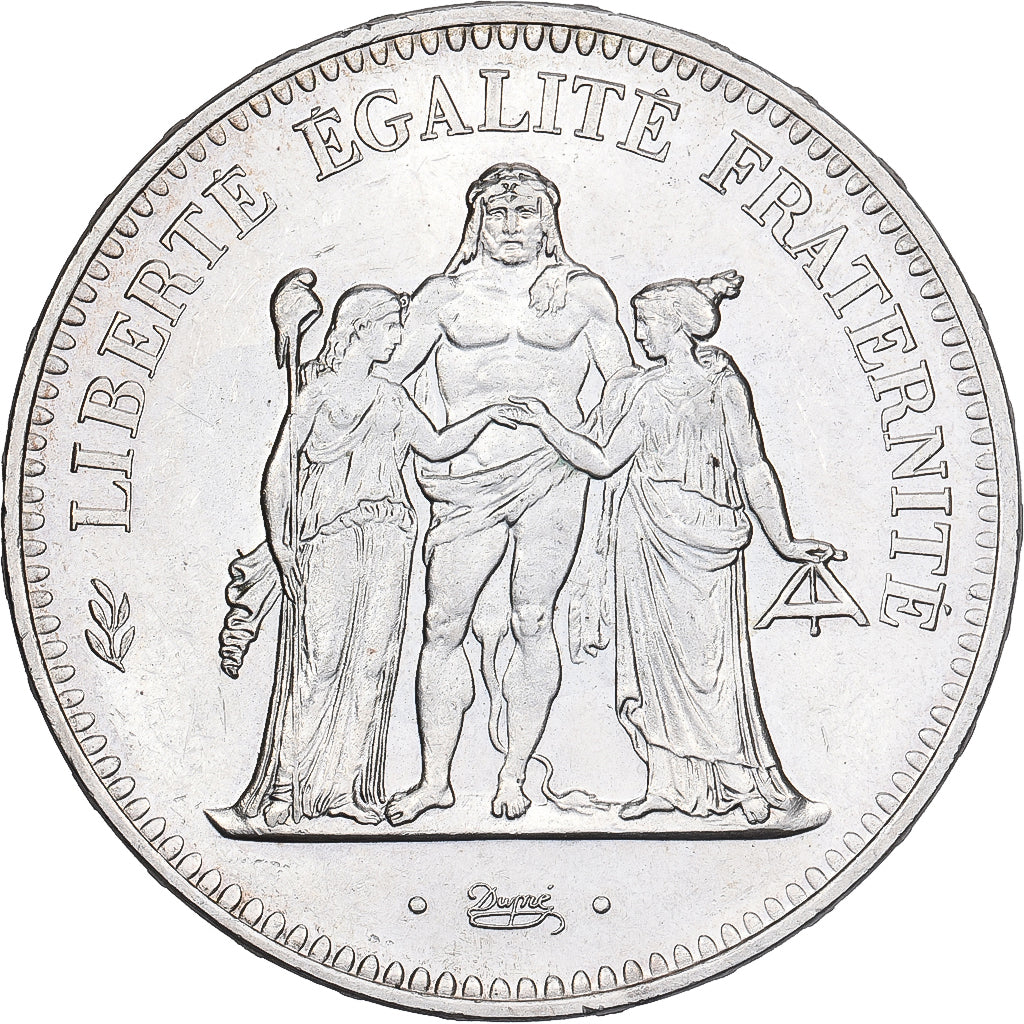 Frankreich, 50 Francs, Hercule, 1974, Hybrid issue, Silber, VZ+, Gadoury:882a