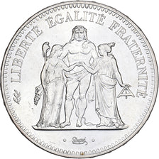 France, 50 Francs, Hercule, 1974, Hybrid issue, Silver, MS(60-62), Gadoury:882a