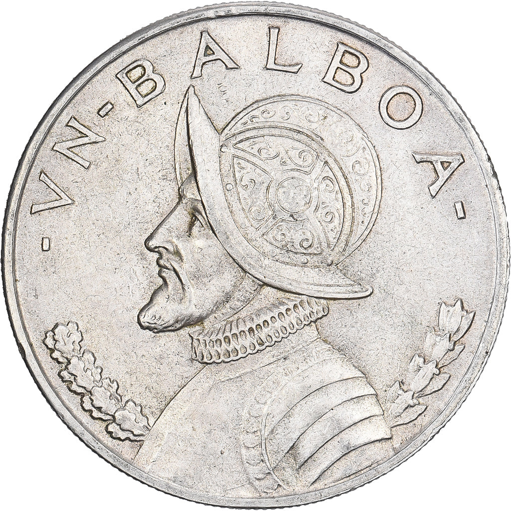 Panama, Balboa, 1947, Srebro, AU(55-58), KM:13