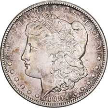 Stati Uniti, Dollar, Morgan Dollar, 1904, U.S. Mint, Argento, MB+, KM:110