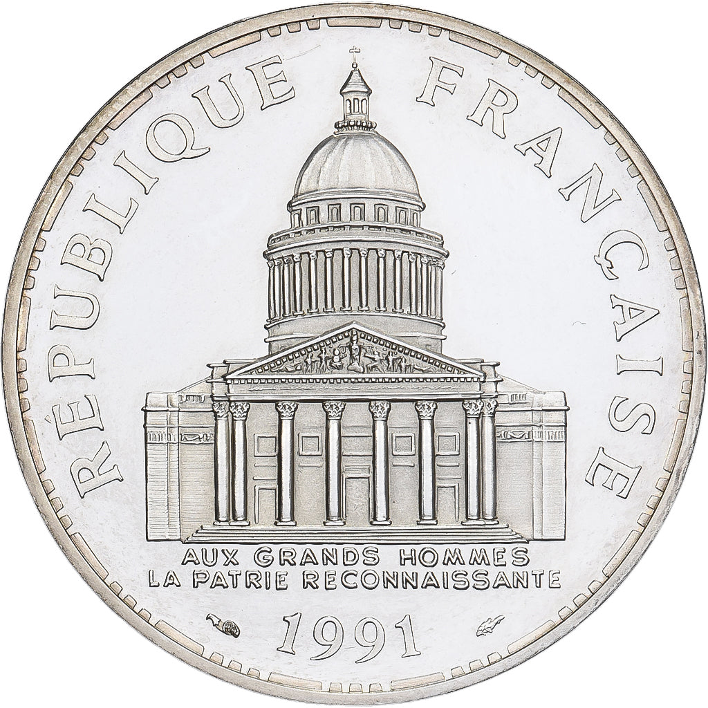 Francia, 100 Francs, Panthéon, 1991, Paris, FS, Argento, SPL, Gadoury:898a