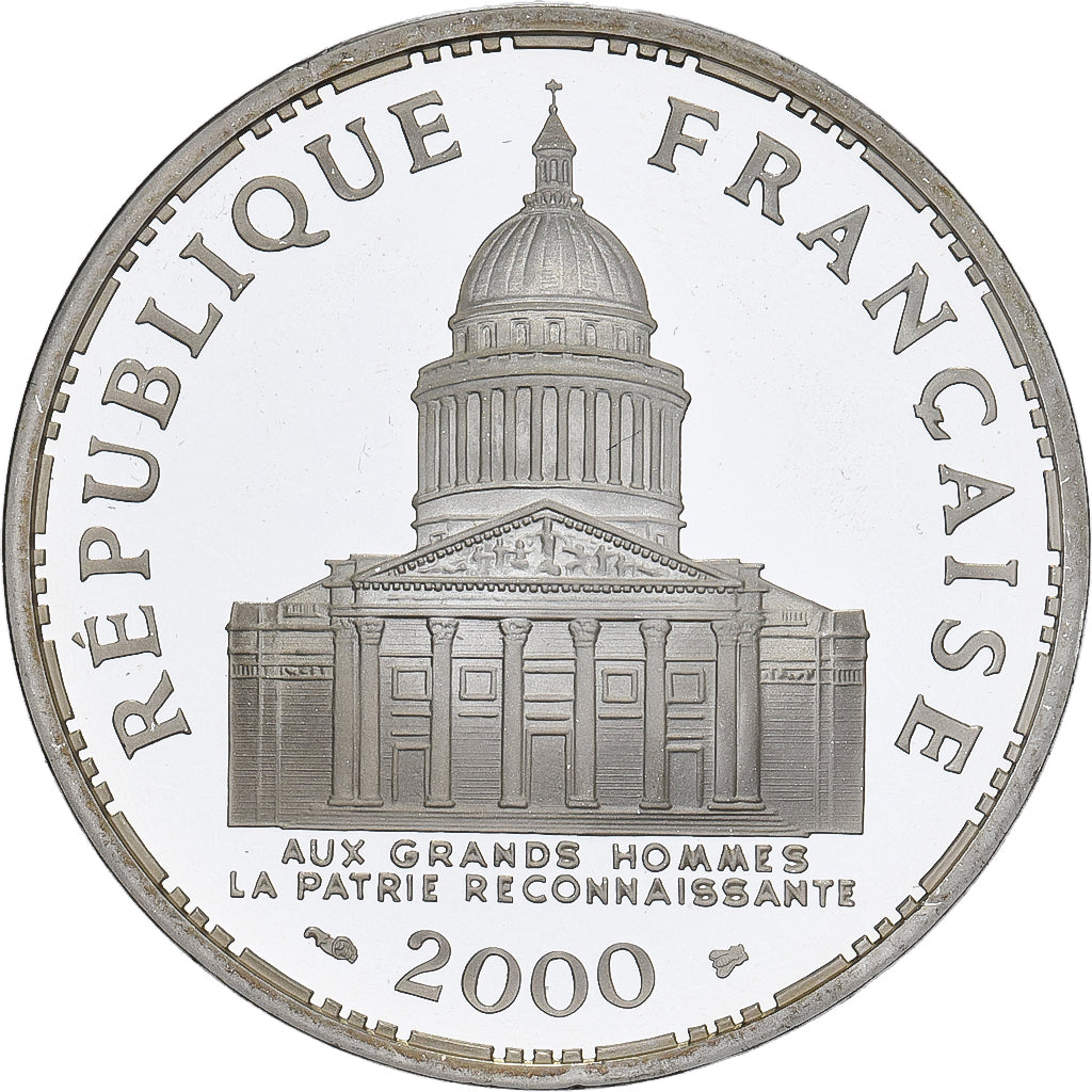 Francia, 100 Francs, Panthéon, 2000, Paris, Prueba, Plata, SC+, Gadoury:898a