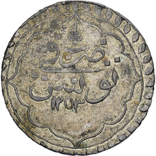Tunisie, TUNIS, Mahmud II, Piastre, 1253 (1838), Billon, TB, KM:90