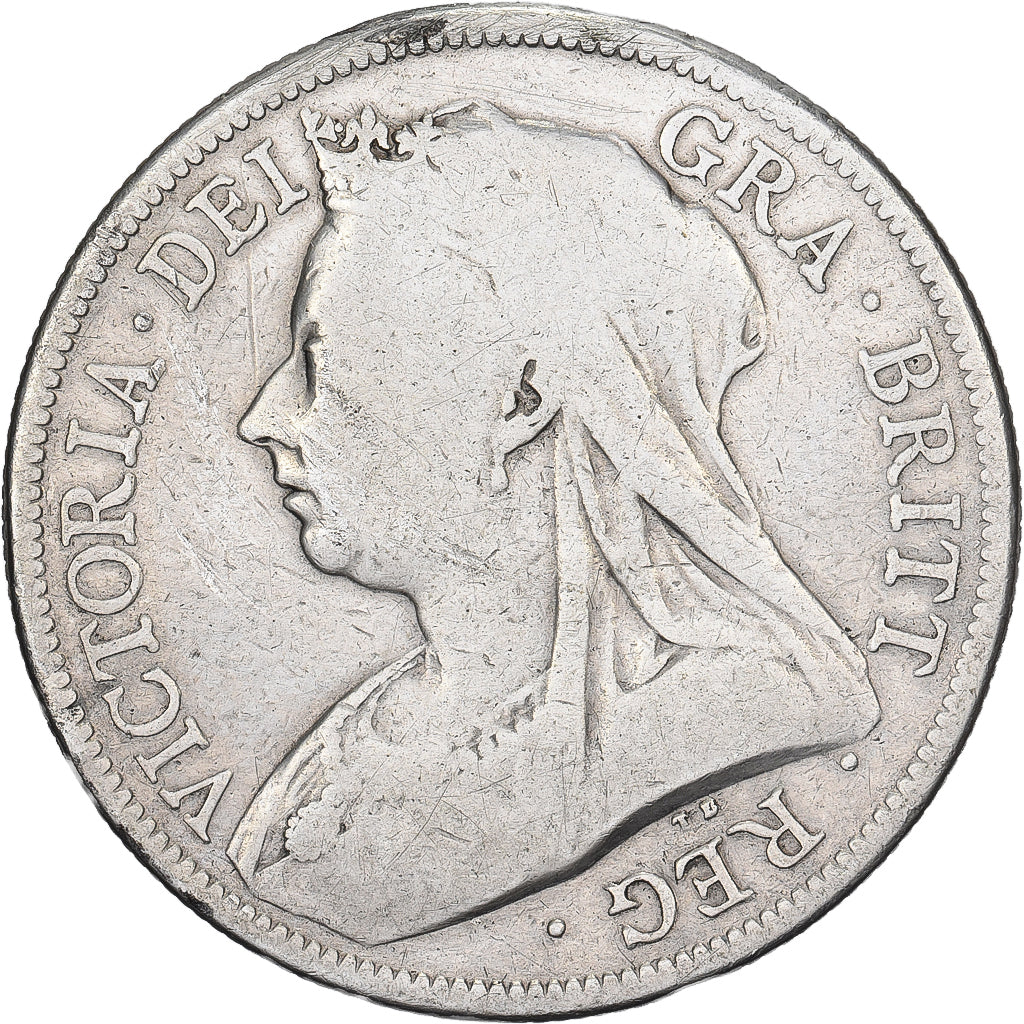 Großbritannien, Victoria, 1/2 Crown, 1893, Silber, SGE+, KM:782