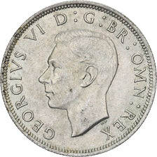 Gran Bretaña, George VI, 1/2 Crown, 1942, Plata, MBC+, KM:856