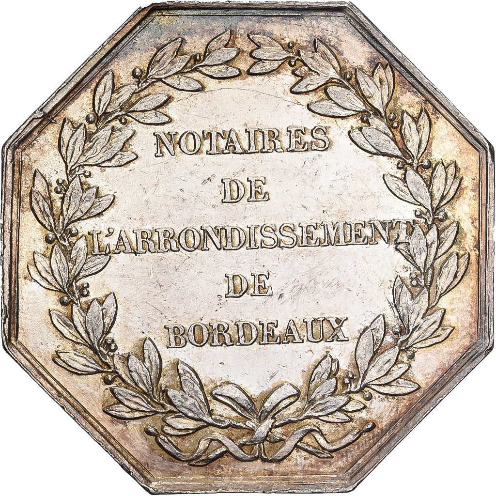 France, Token, Notaires de l'Arrondissement de Bordeaux, Silver, Tiolier