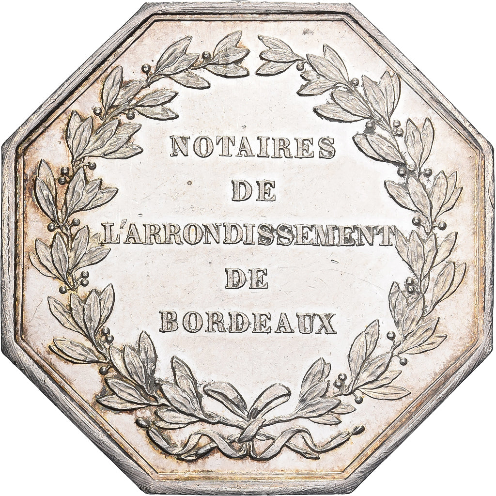 Francja, Token, Notaires de l'Arrondissement de Bordeaux, Srebro, Tiolier