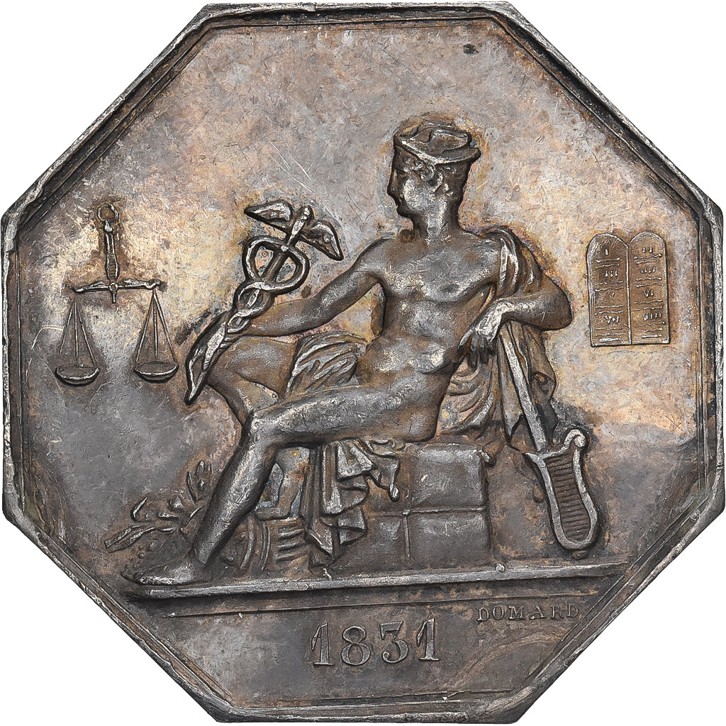 France, Token, Commissaires experts du gouvernement, 1822, Silver, Domard