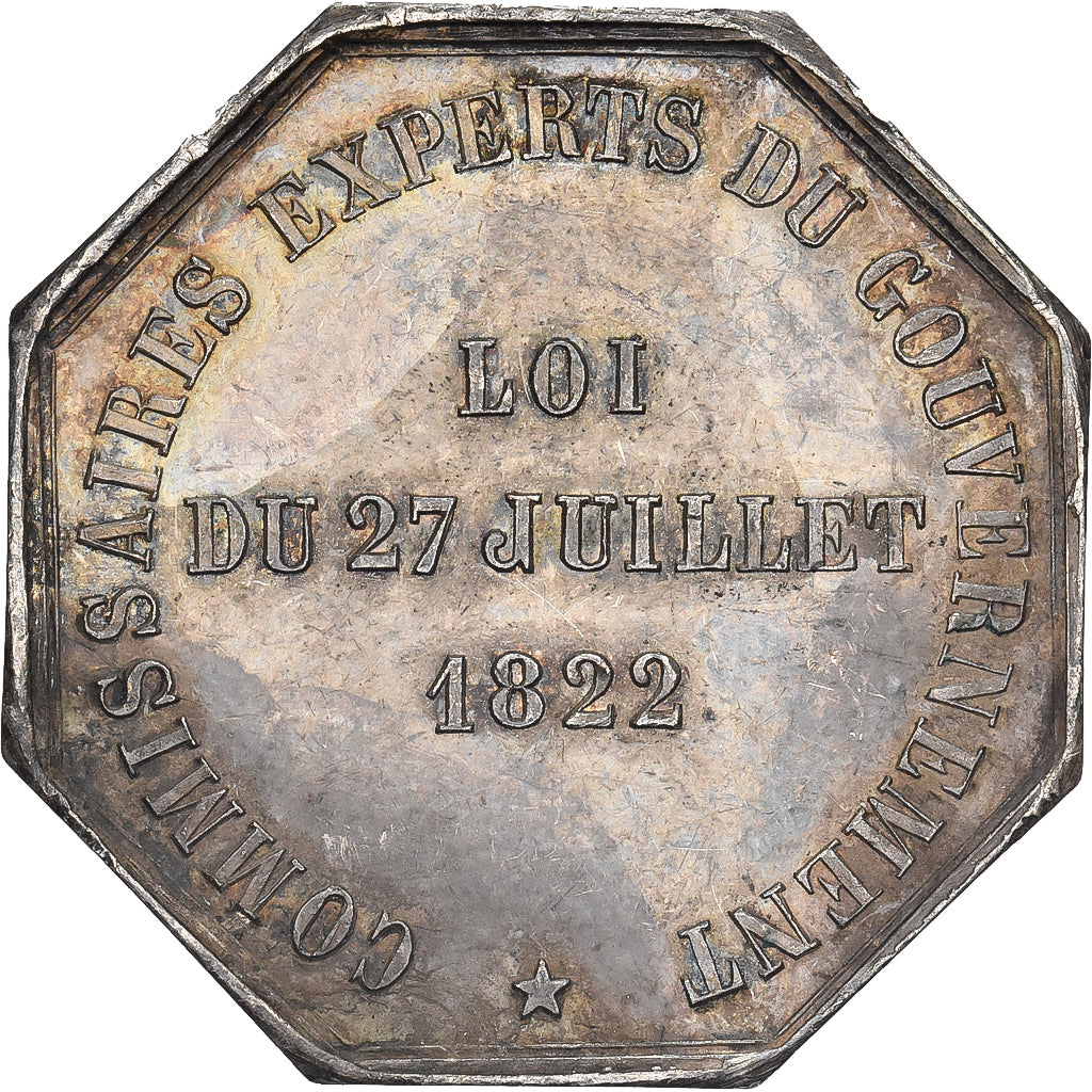 France, Token, Commissaires experts du gouvernement, 1822, Silver, Domard