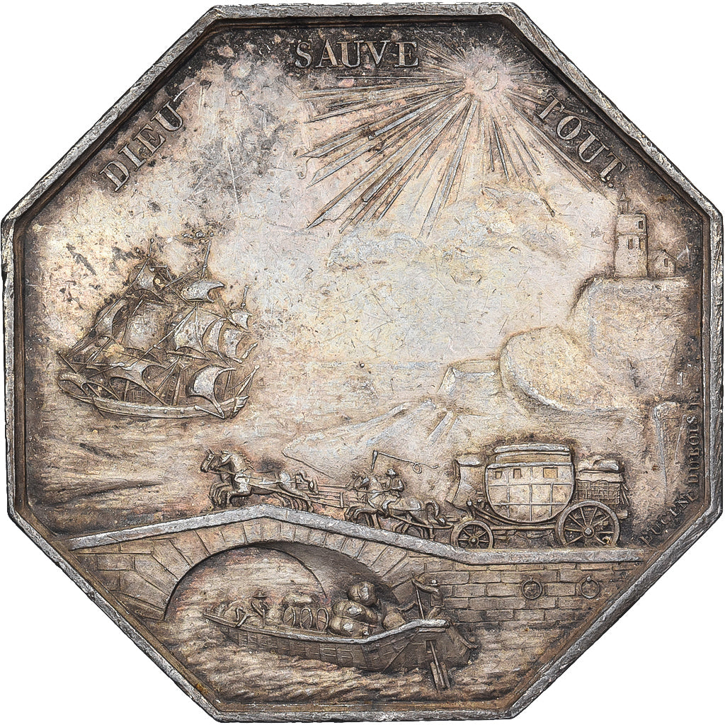 França, Token, Réunion des Assureurs Particuliers de Paris, 1830, Prata
