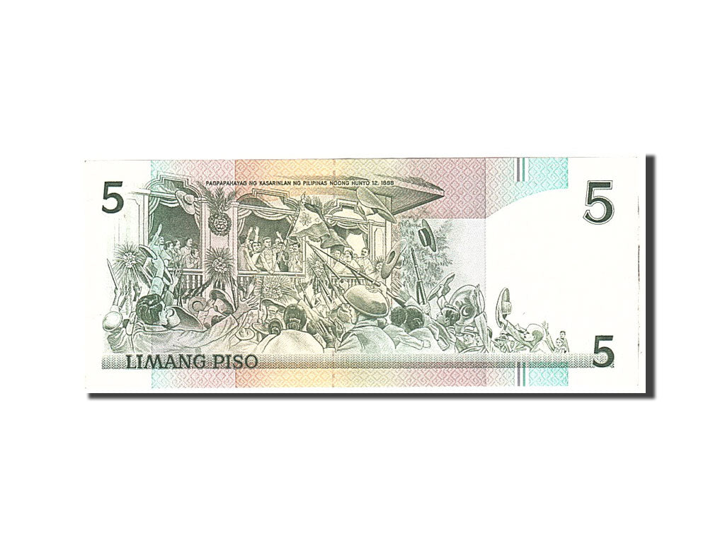 Banknote, Philippines, 5 Piso, 1985, Undated, KM:168b, UNC(60-62)