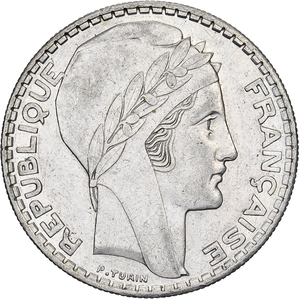 Frankreich, 20 Francs, Turin, 1938, Paris, Silber, SS+, Gadoury:852, KM:879