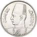 Egitto, Farouk, 10 Piastres, 1937/AH1356, British Royal Mint, Argento, BB