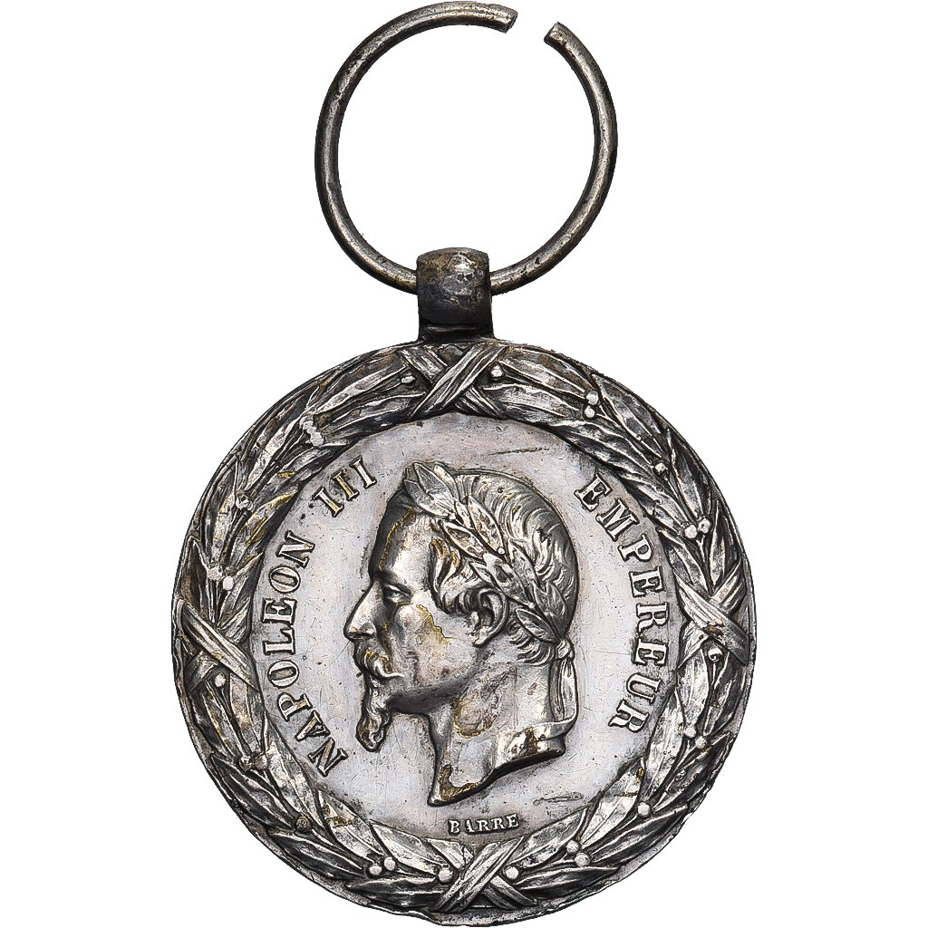 França, medalha, Napoléon III, Campagne d'Italie, 1859, Prata, Barre