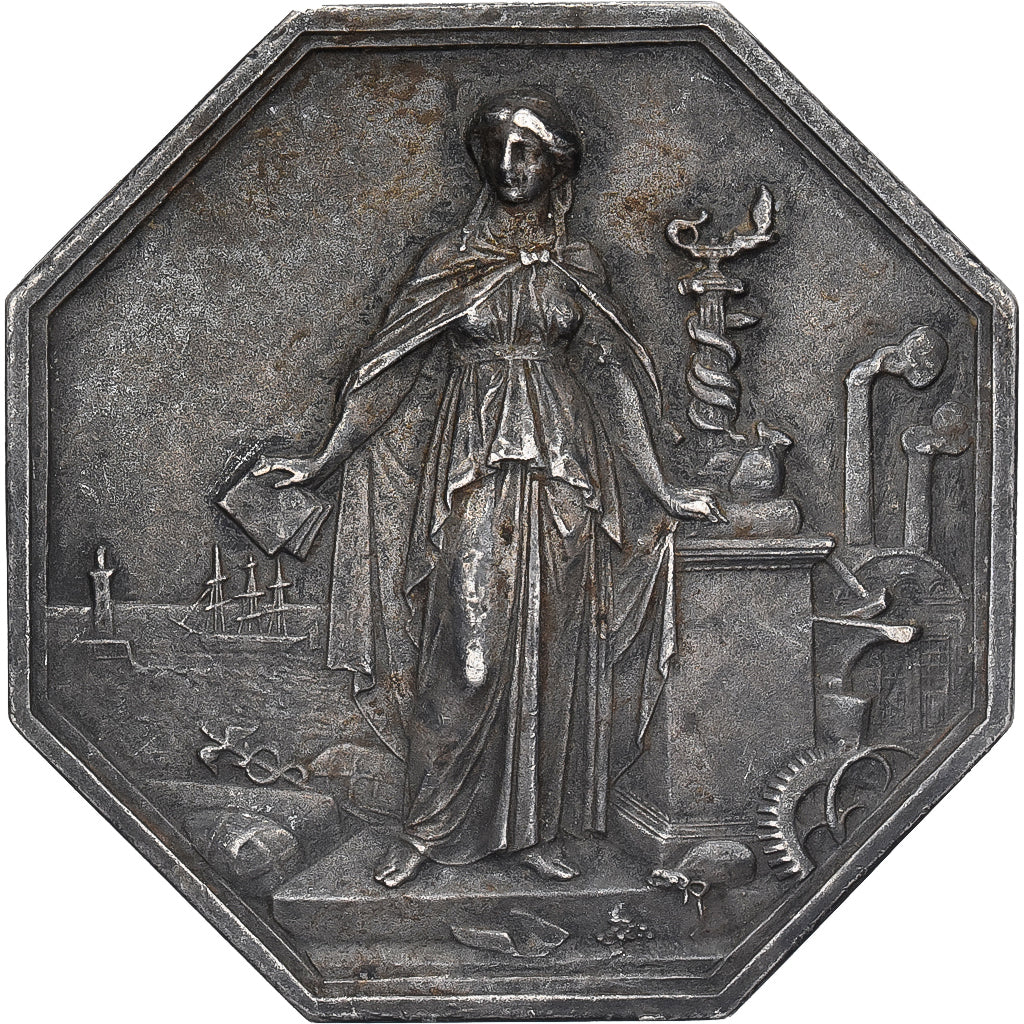 Francia, zeton, 1859, Plata, MBC