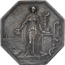 Francia, zeton, 1859, Plata, MBC