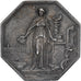 Francia, zeton, 1859, Plata, MBC
