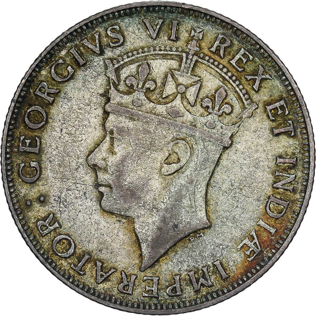 British East Africa, George VI, Shilling, 1942, Silver, EF(40-45), KM:28.3