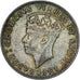 British East Africa, George VI, Shilling, 1942, Silver, EF(40-45), KM:28.3