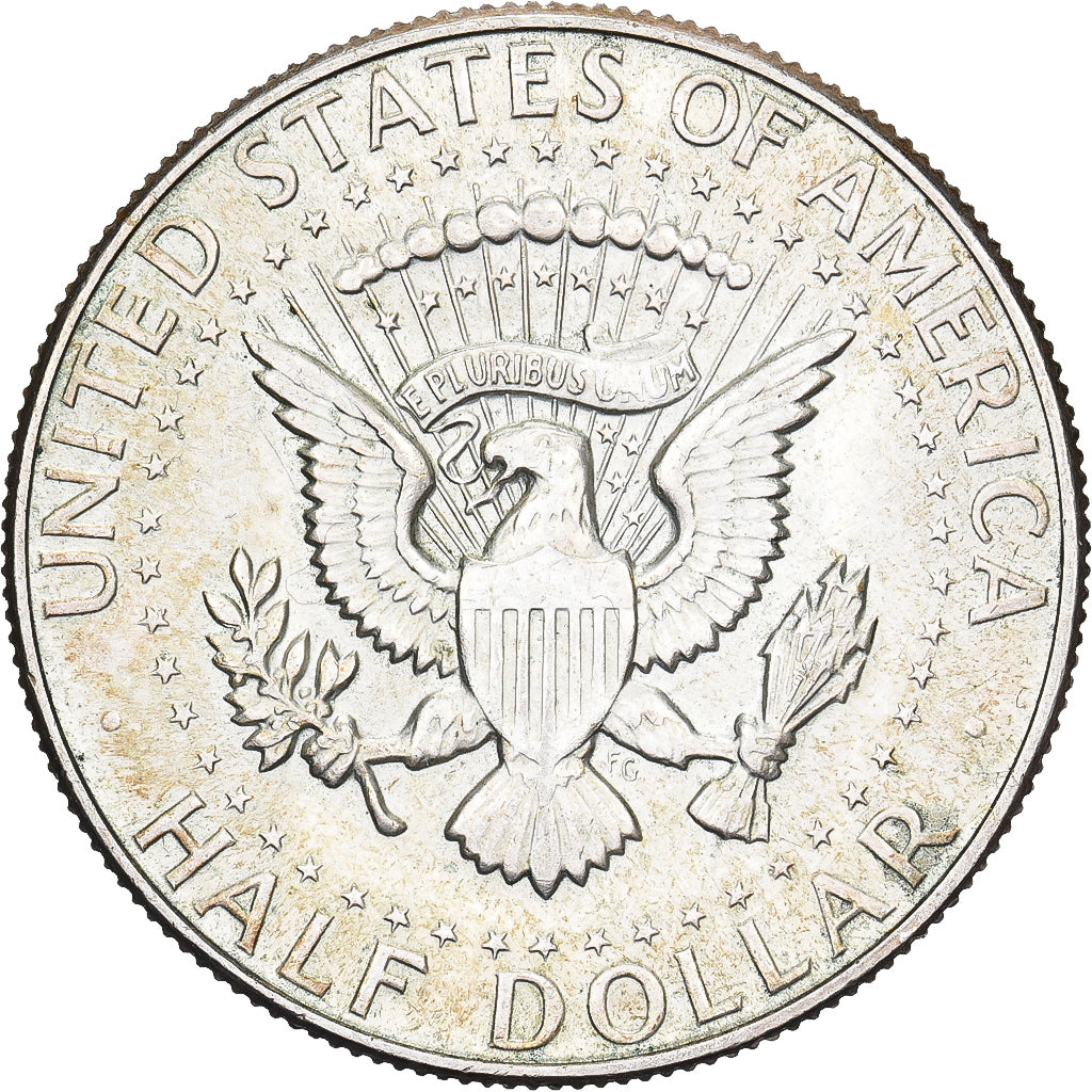 USA, Kennedy, Half Dollar, 1965, Philadelphia, Srebro, AU(50-53), KM:202a