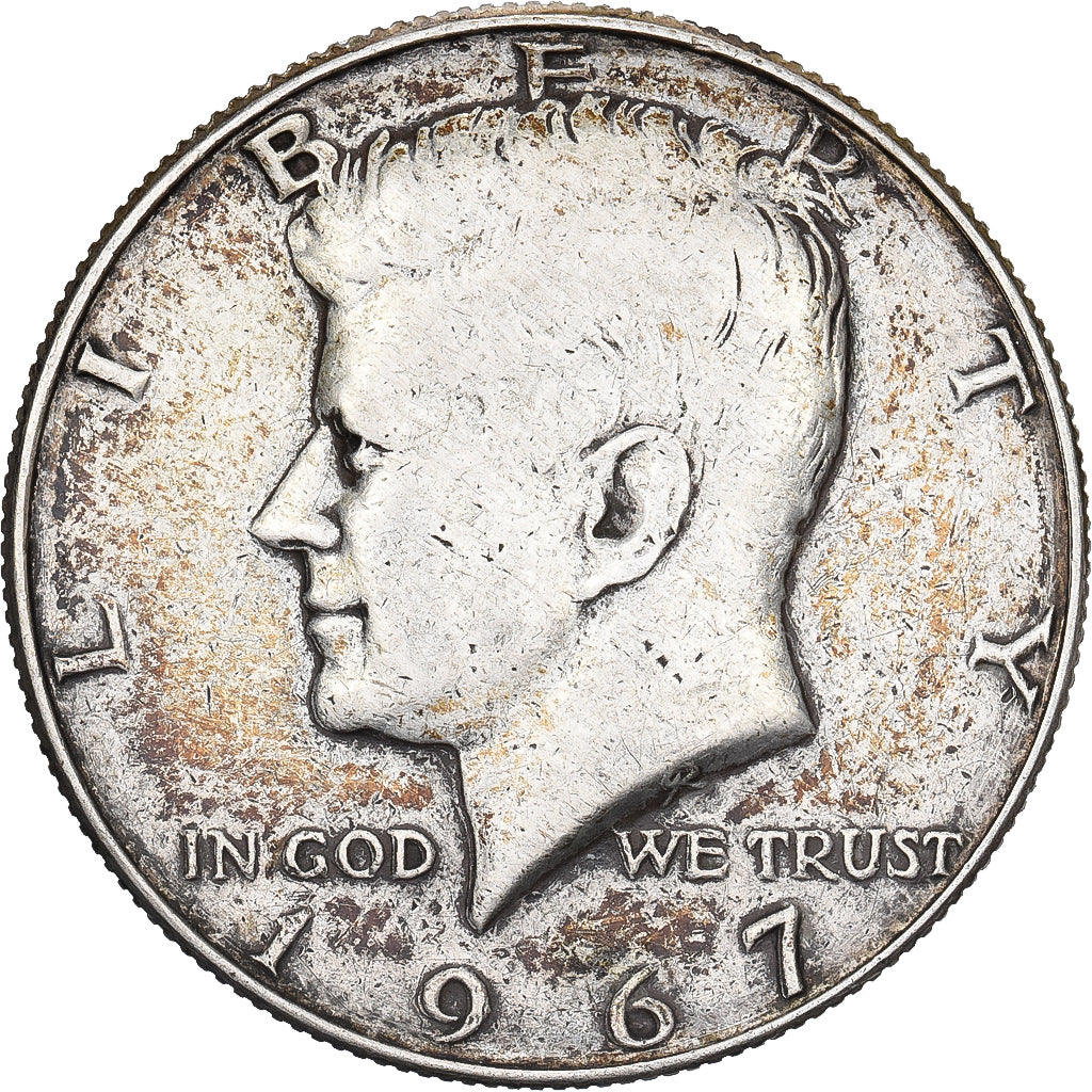 United States, Kennedy, Half Dollar, 1967, Philadelphia, Silver, VF(30-35)