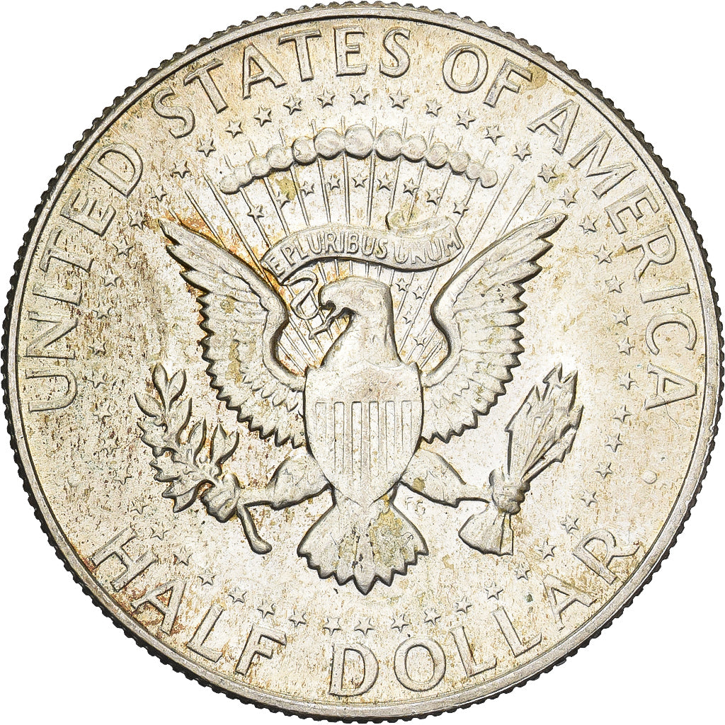 États-Unis, Half Dollar, Kennedy Half Dollar, 1968, U.S. Mint, Argent, TTB+