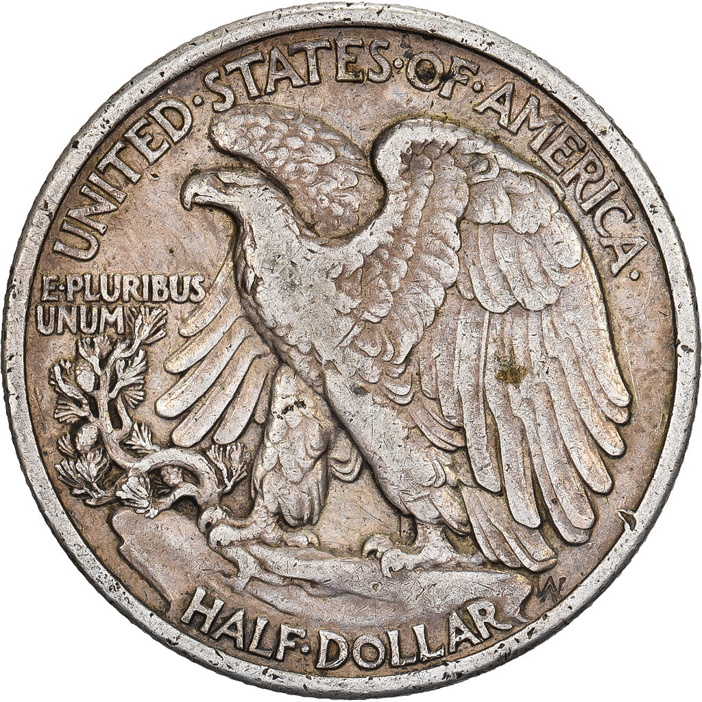 États-Unis, Half Dollar, Walking Liberty, 1934, Philadelphie, Argent, TB+