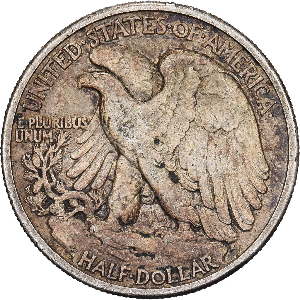 Stati Uniti, Half Dollar, Walking Liberty, 1942, U.S. Mint, Argento, MB+, KM:142