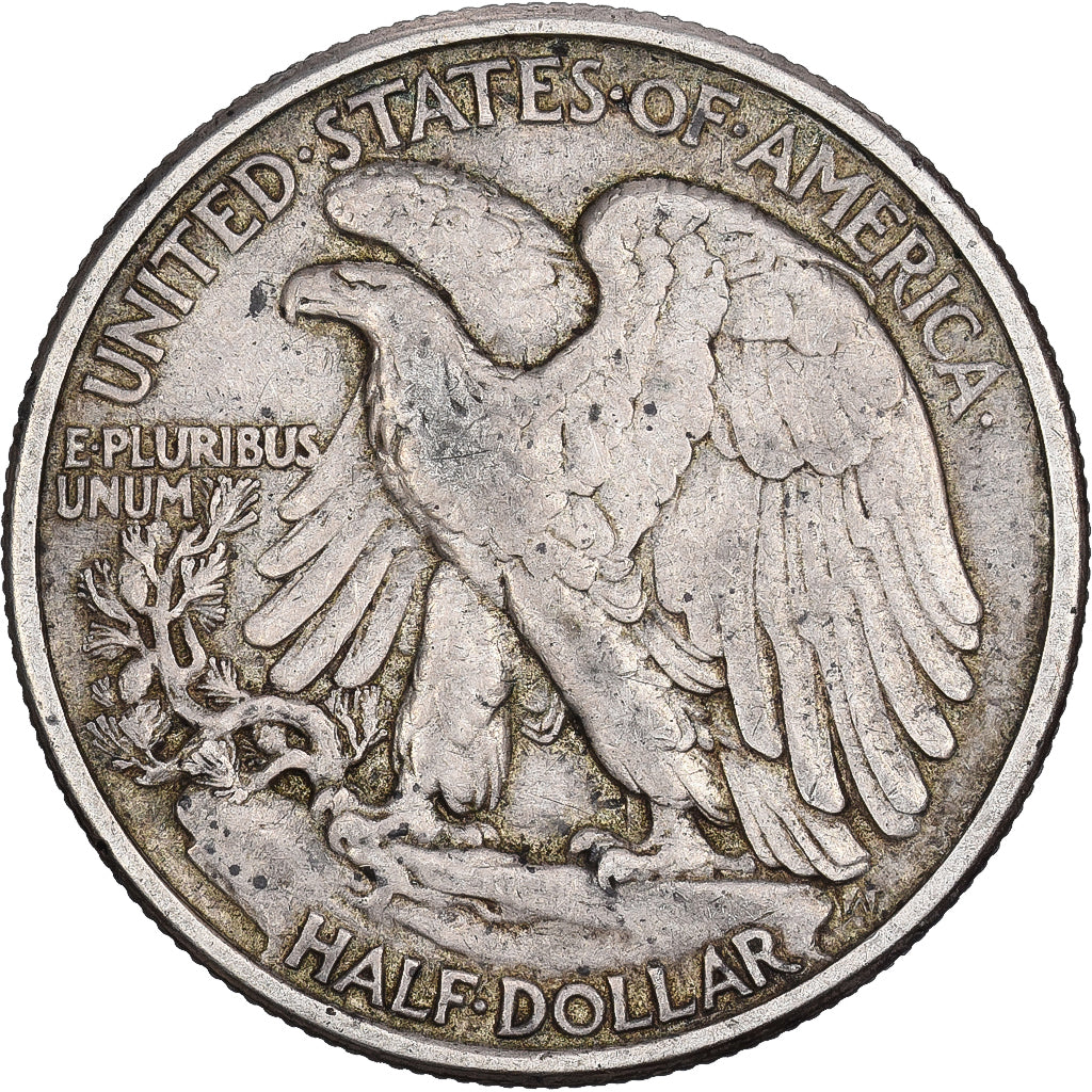 Stati Uniti, Half Dollar, Walking Liberty, 1942, U.S. Mint, Argento, MB+, KM:142