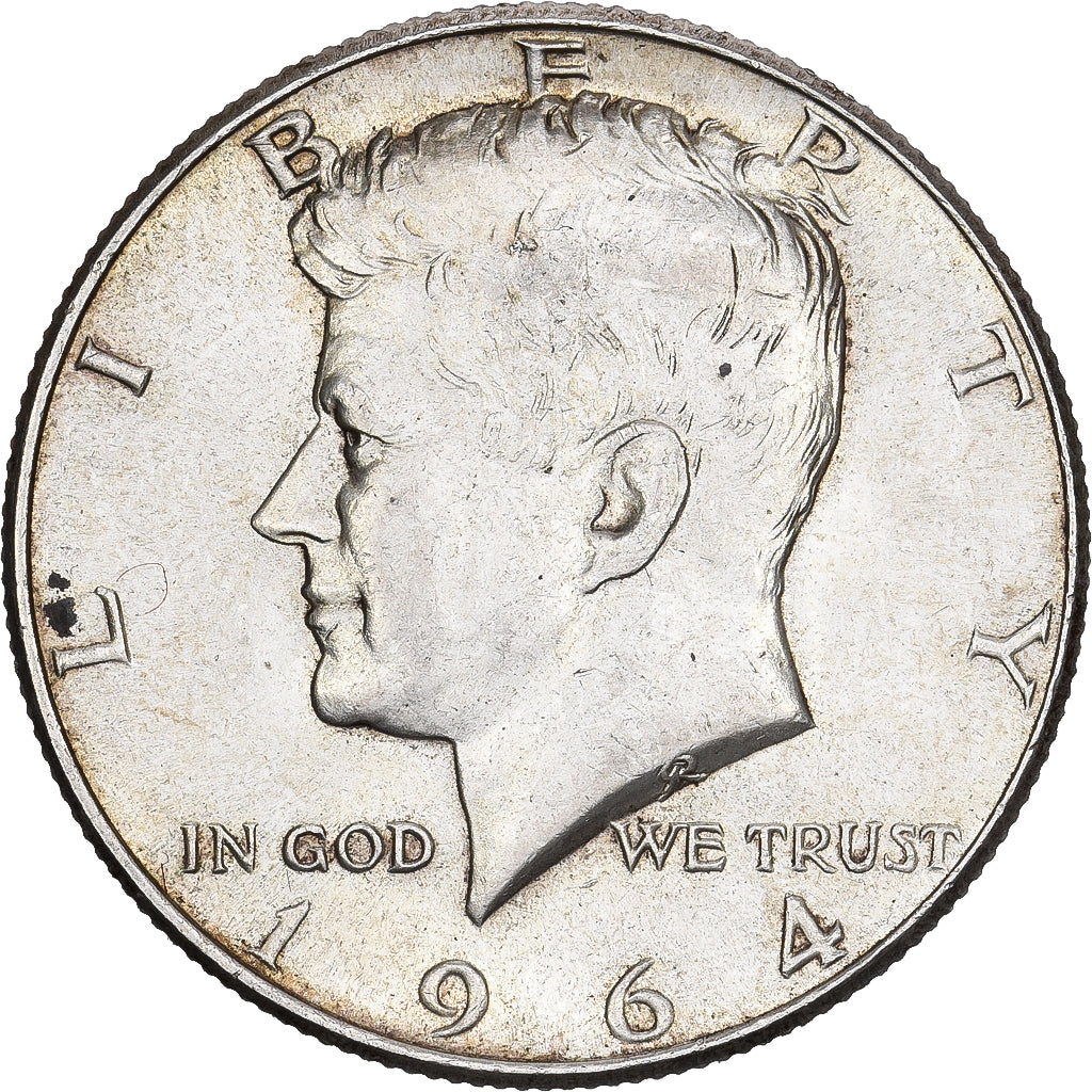 Stati Uniti, Half Dollar, Kennedy Half Dollar, 1964, Philadelphia, Argento, SPL
