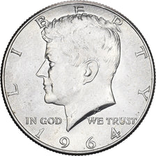 États-Unis, Half Dollar, Kennedy Half Dollar, 1964, Philadelphie, Argent, SUP+