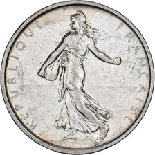 Francia, 5 Francs, Semeuse, 1968, Paris, Plata, MBC+, Gadoury:770, Le