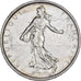 Frankrijk, 5 Francs, Semeuse, 1968, Paris, Zilver, ZF+, Gadoury:770, Le