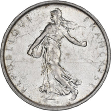 Francia, 5 Francs, Semeuse, 1968, Paris, Plata, MBC+, Gadoury:770, Le