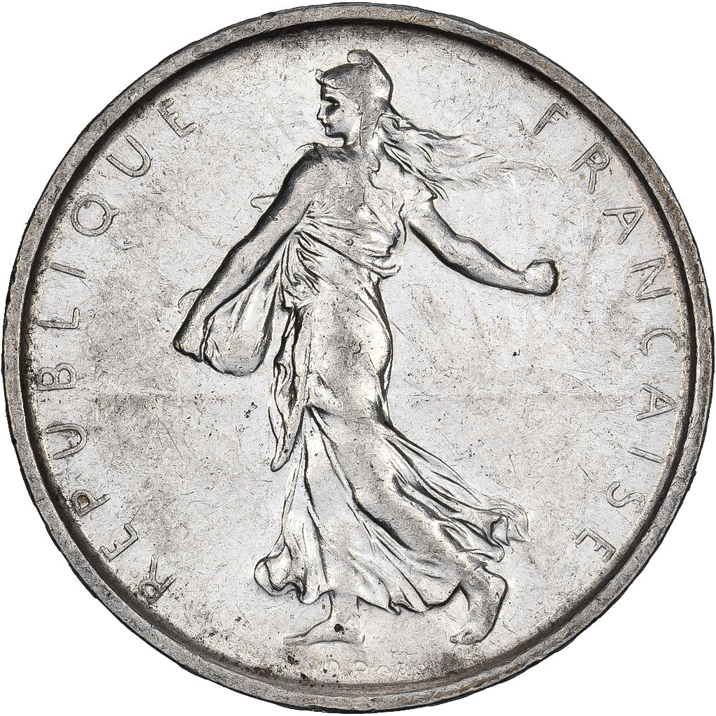 France, 5 Francs, Semeuse, 1969, Paris, Silver, AU(50-53), KM:926