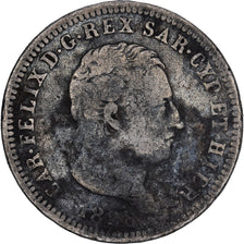 Kingdom of Sardinia, SARDINIA, Carlo Felice, 2 Lire, Torino, Silber, S, KM:122.1