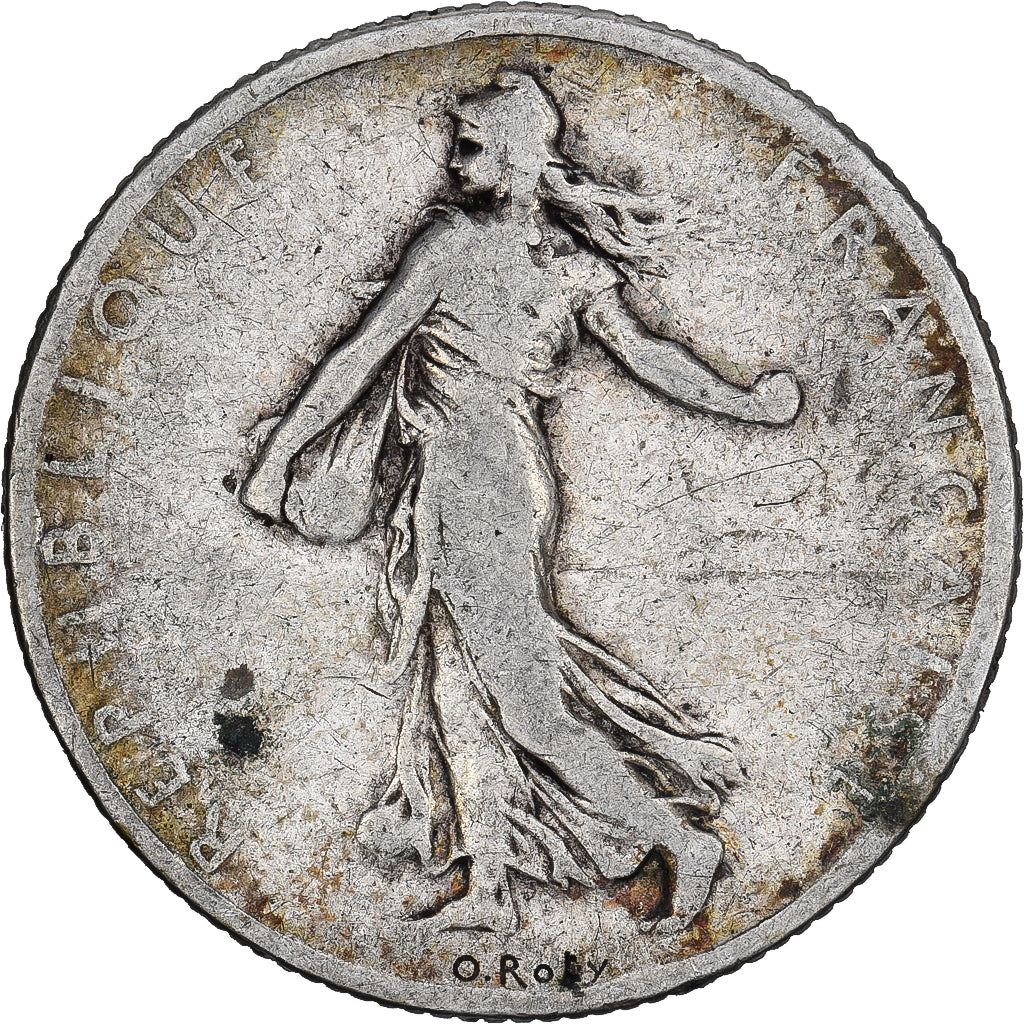 Francja, 2 Francs, Semeuse, 1900, Paris, Srebro, VF(20-25), Gadoury:532