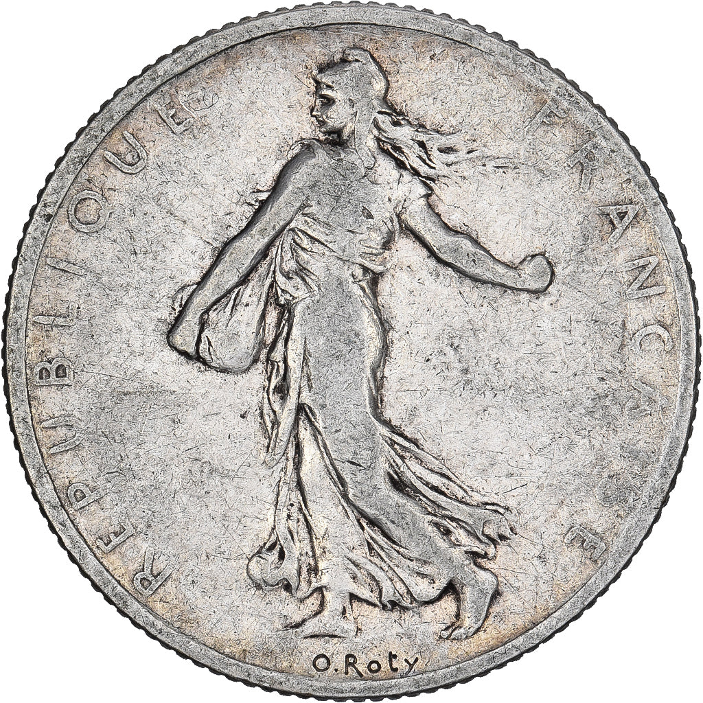 Moneda, Francia, Semeuse, 2 Francs, 1900, Paris, BC+, Plata, KM:845.1