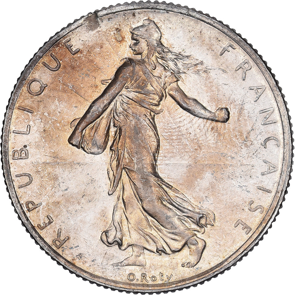 France, 2 Francs, Semeuse, 1920, Paris, Silver, EF(40-45), Gadoury:532, KM:845.1