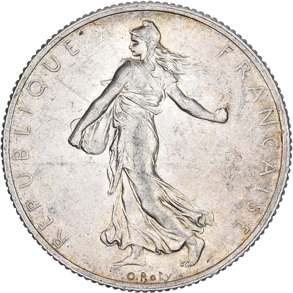 Francia, 2 Francs, Semeuse, 1920, Paris, Plata, MBC+, Gadoury:532, KM:845.1