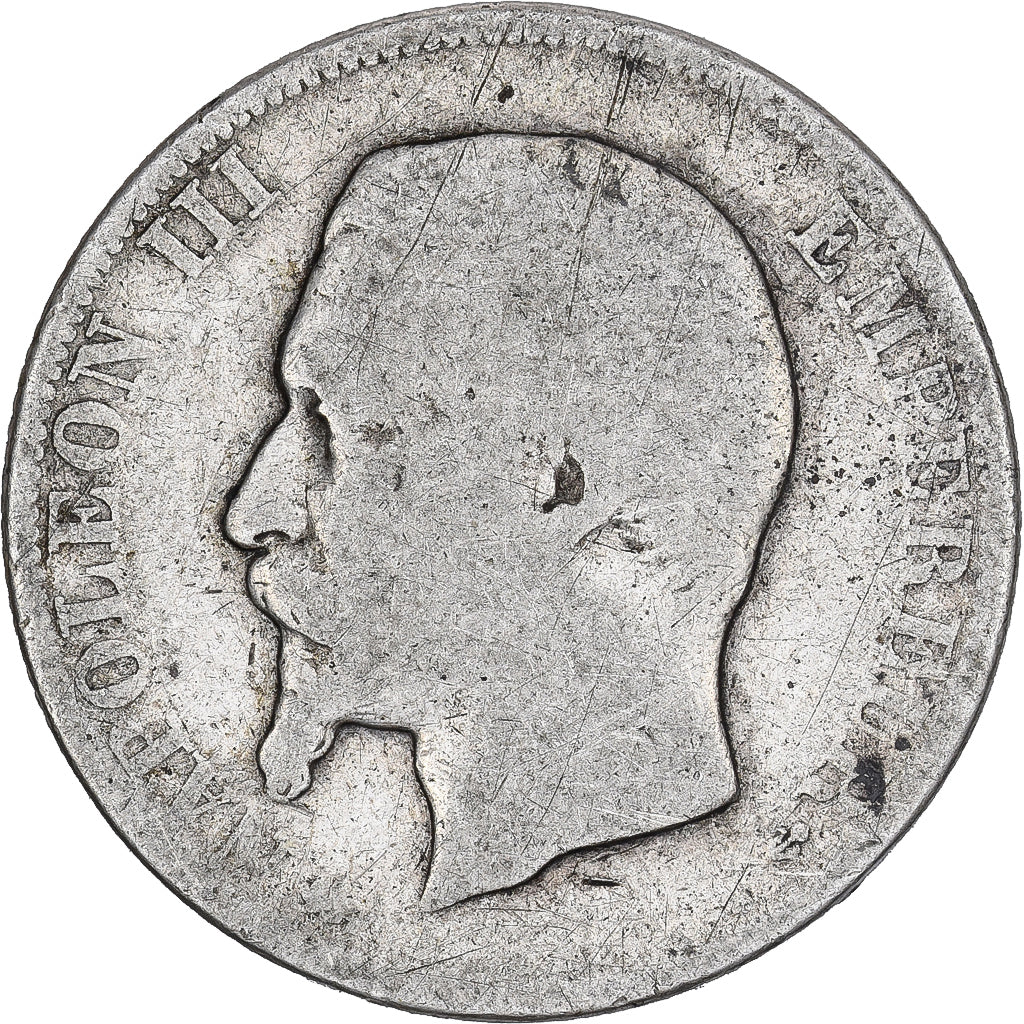 France, 2 Francs, Napoléon III, 1856, Lyon, Argent, B+, Gadoury:523, KM:780.3