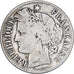 Moneda, Francia, Cérès, 2 Francs, 1870, Bordeaux, BC, Plata, KM:816.2