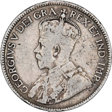 Canada, George V, 25 Cents, 1919, Royal Canadian Mint, Zilver, FR+, KM:24