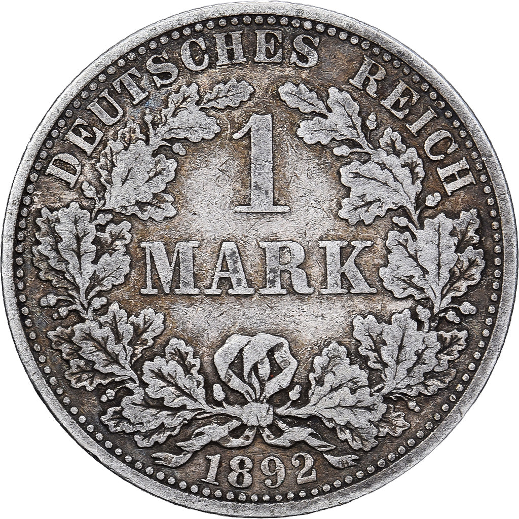 German Empire, Wilhelm II, Mark, 1892, Berlin, Silver, EF(40-45), KM:14