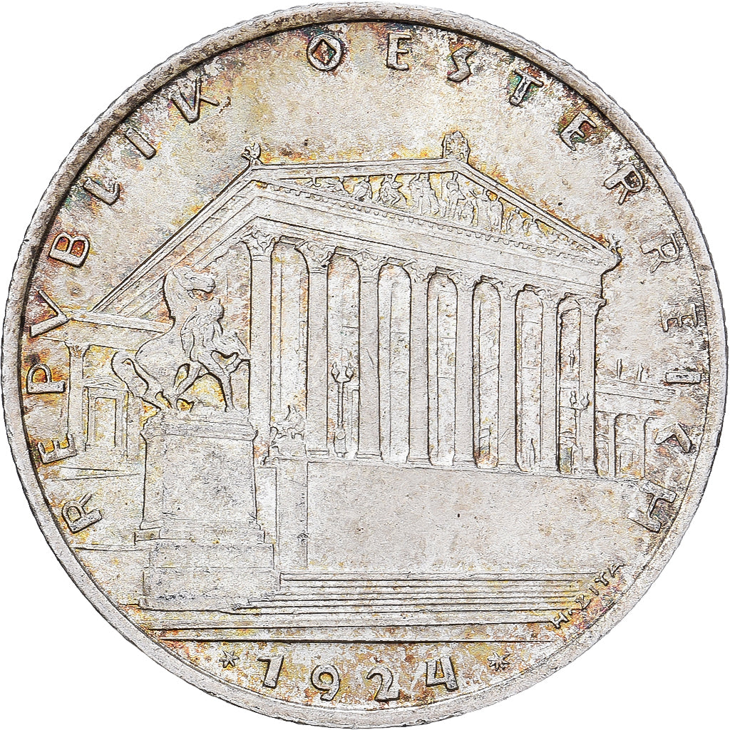 Autriche, Schilling, 1924, Vienne, Argent, SUP, KM:2835